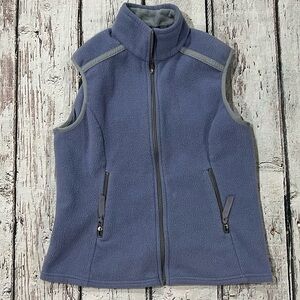 Vintage Women's Patagonia Lite Violet USA Made Fleece Zip Up Fleece Vest Coat